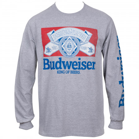 Budweiser Vintage Label Long Sleeve Shirt